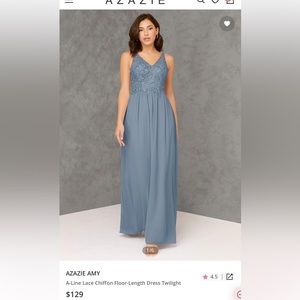 Amy Twilight Azazie bridesmaid dress in Size 10
